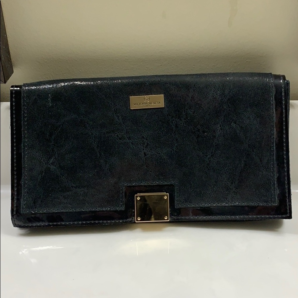 Italian leather clutch